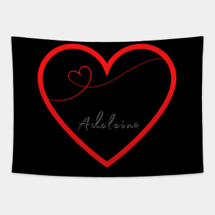 Adeleine Heart Name Shirt Tapestry