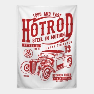 Loud And Fast Hotrod Tapestry