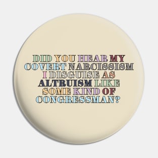 Covert Narcissism Pin