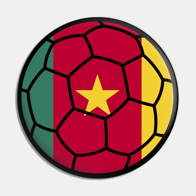 Cameroonian Football Pin by Artomino