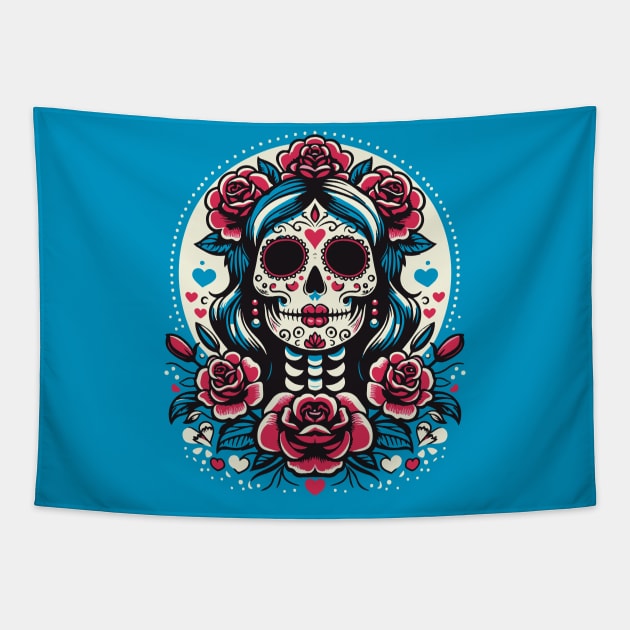 santa muerte Tapestry by lkn