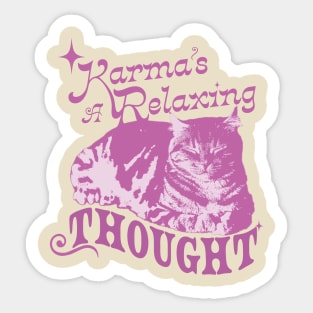 Karma is a Cat Sticker  Taylor Swift Vinyl Stickers – handsomeprintsdesign