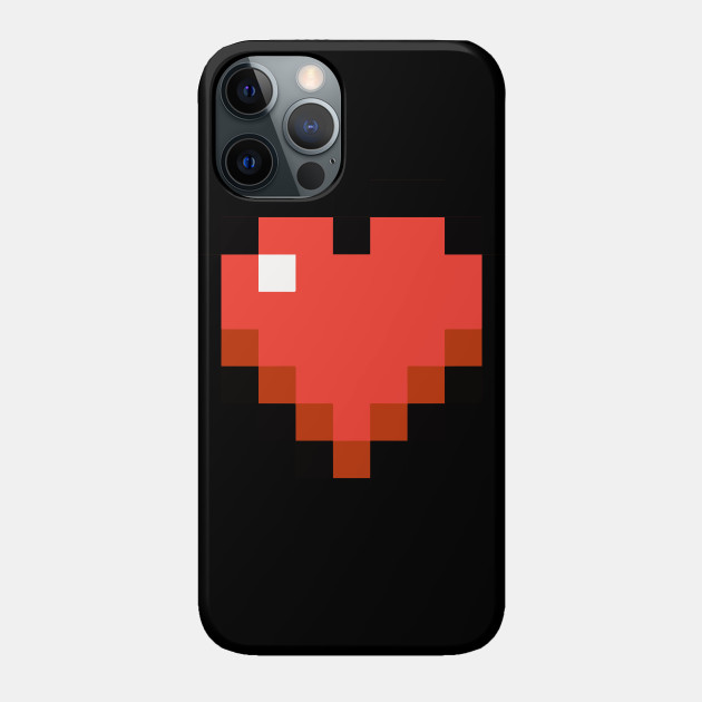 Minecraft Heart - Minecraft - Phone Case