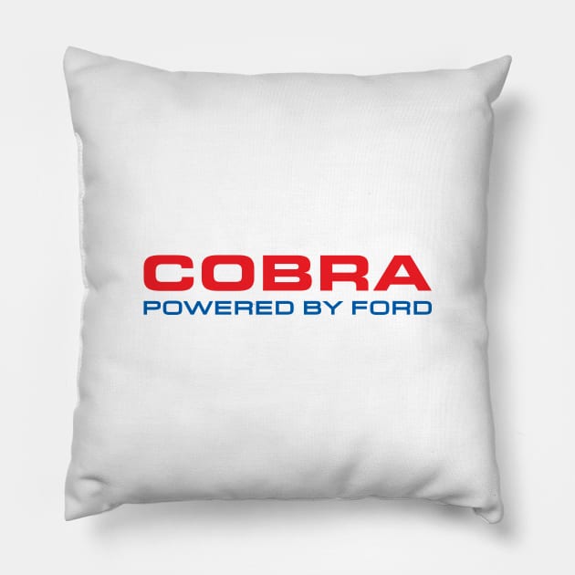 Shelby Cobra - front and back print Pillow by retropetrol