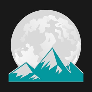 Moon And Mountains T-Shirt