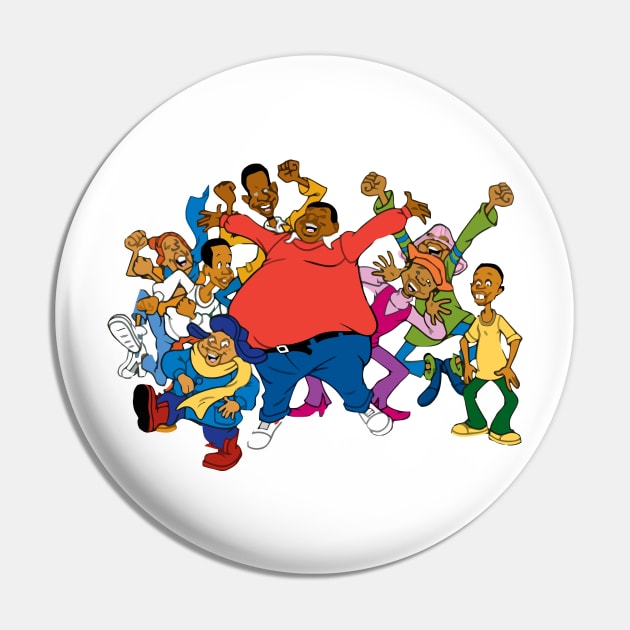 Fat Albert Gonna Have a Good Time Art Pin by woleswaeh