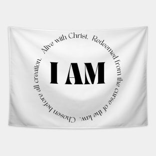 I Am Alive With Christ, Redeemed, Chosen - Bible Quotes - Christian Tapestry