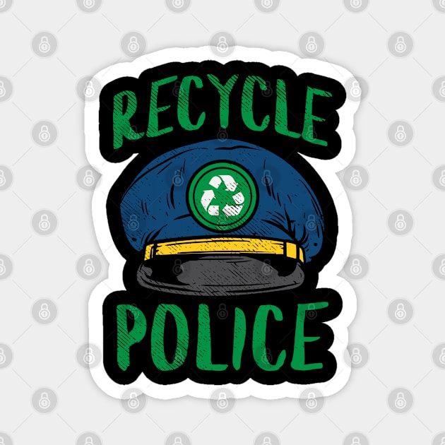 Recycle Police Magnet by maxdax