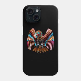 Condor bird, ethno folk art style Phone Case