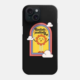 Radiate Positivity Cute Flower Colorful Illustration Phone Case