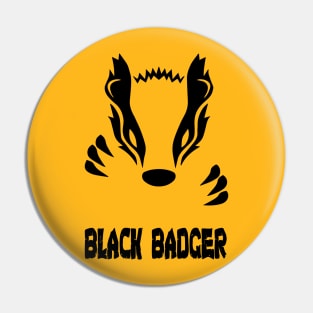 Black Badger Pin