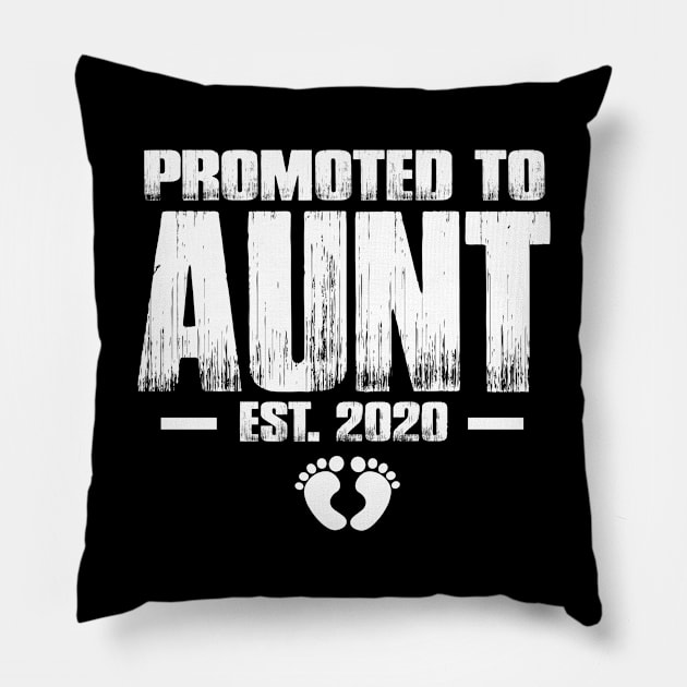 Promoted to Aunt 2020 Funny Mother's Day Gifts For New Auntie Pillow by smtworld