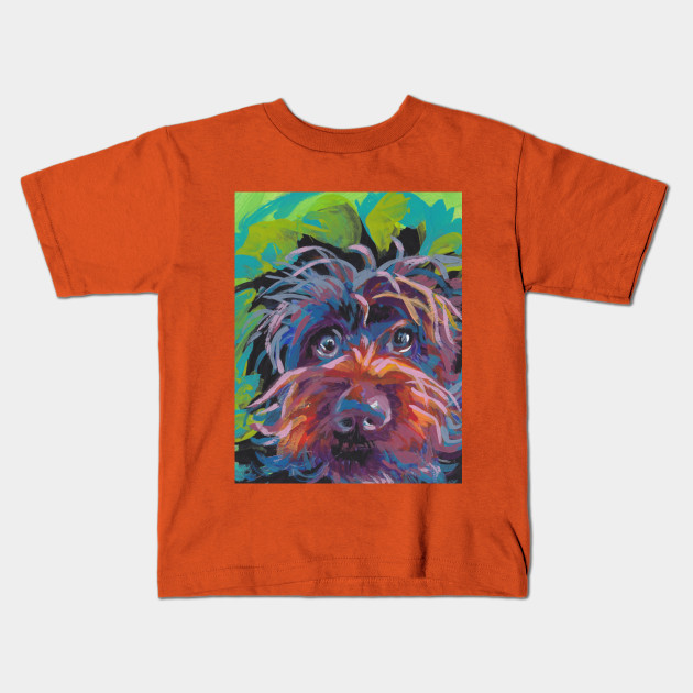 Wirehaired Pointing Griffon Bright Colorful Pop Dog Art