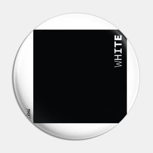 black and white square Pin