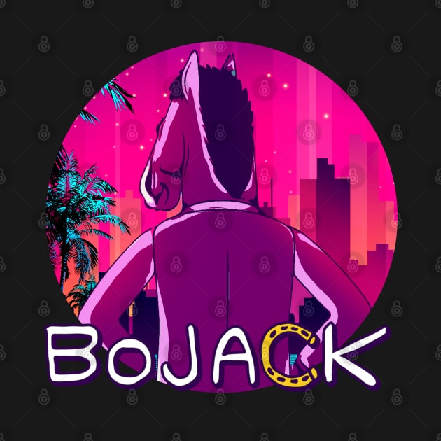 Bojack retrowave by LAKOSH