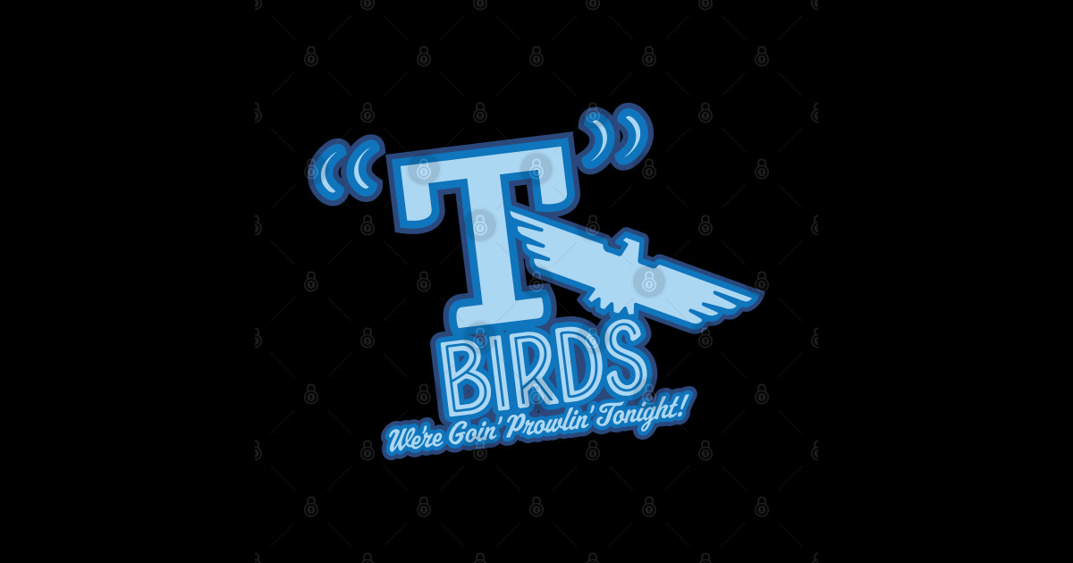 TBirds Grease Sticker TeePublic