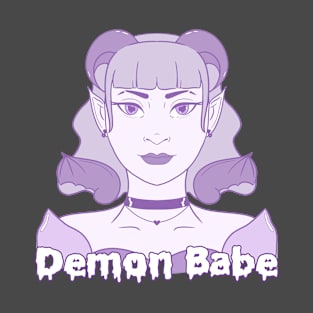 Demon Babe: Pastel Purple Demon Girl T-Shirt