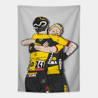 K. Bouwman and T. Dumoulin Giro 2022 - Stage 7 Victory Tapestry