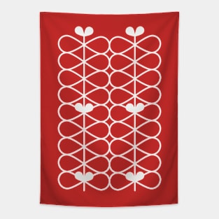 Bearberry Stems (Red) Tapestry