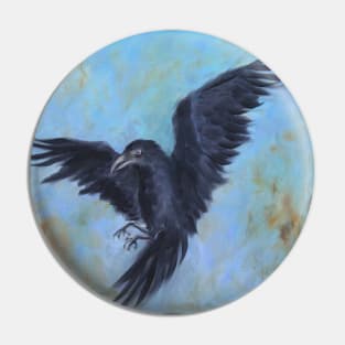 Fantasy raven Pin