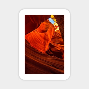 Looking Up from Lower Antelope Canyon - Painterly Magnet