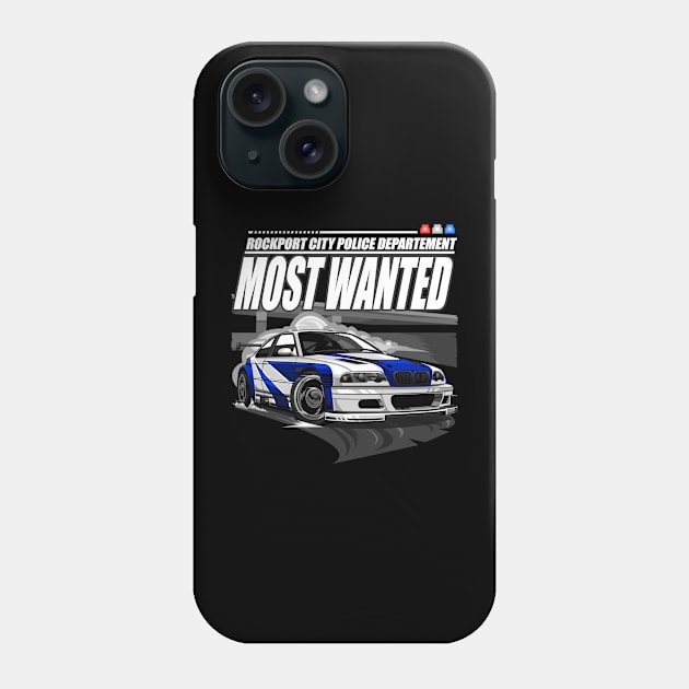 ICONIC NFS MOSTWANTED CAR  #1 BLACKLIST Phone Case by HFP_ARTWORK