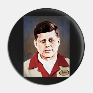 JFK 35th US president John bowling shirt Pin