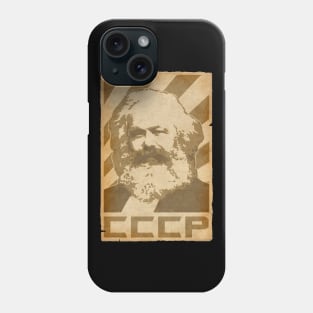 Karl Marx CCCP Retro Propaganda Phone Case