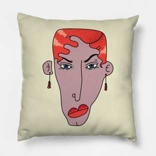 Redhead Girl Pillow