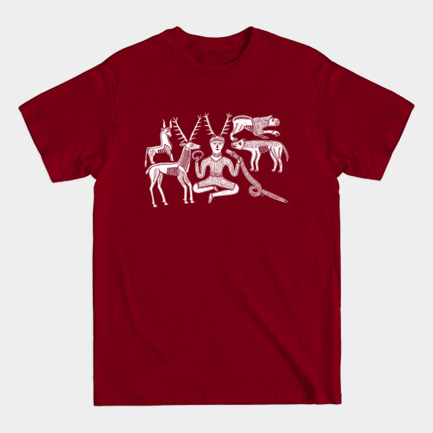 Discover God Cernunnos and Animals from the Gundestrup Cauldron - Celtic - T-Shirt