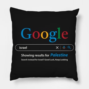 Palestinians human rights support design, Google Search Israel free Palestine -Wht Pillow