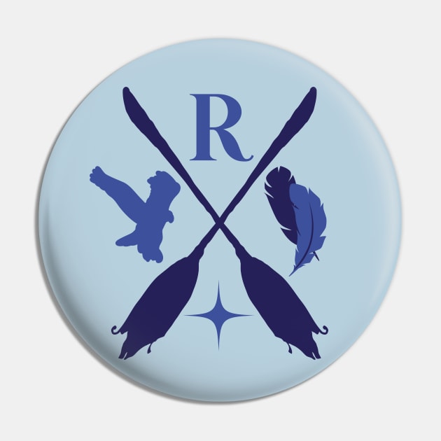 blue raven house wizarding school logo Pin by Qaws