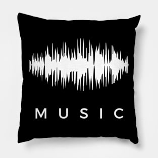 Music Simple Soundwaves Pillow