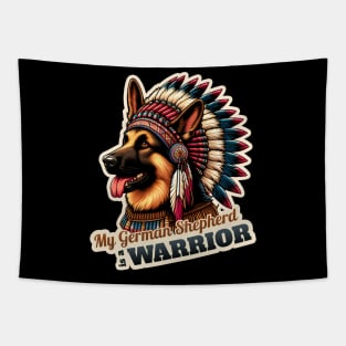 German Shepherd Indian Tapestry