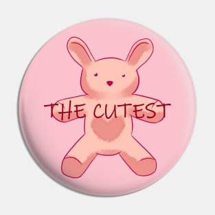 The cutest bunny pink Pin