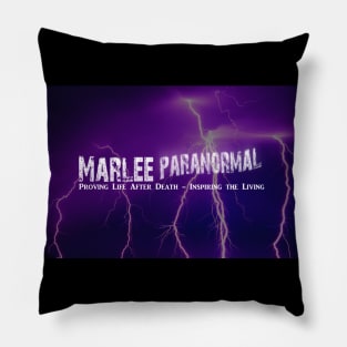 Marlee Paranormal Logo and Slogan Pillow