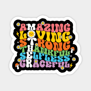 Mother Amazing Loving Retro Mama Magnet