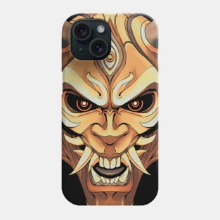 Golden Oni Mask Phone Case