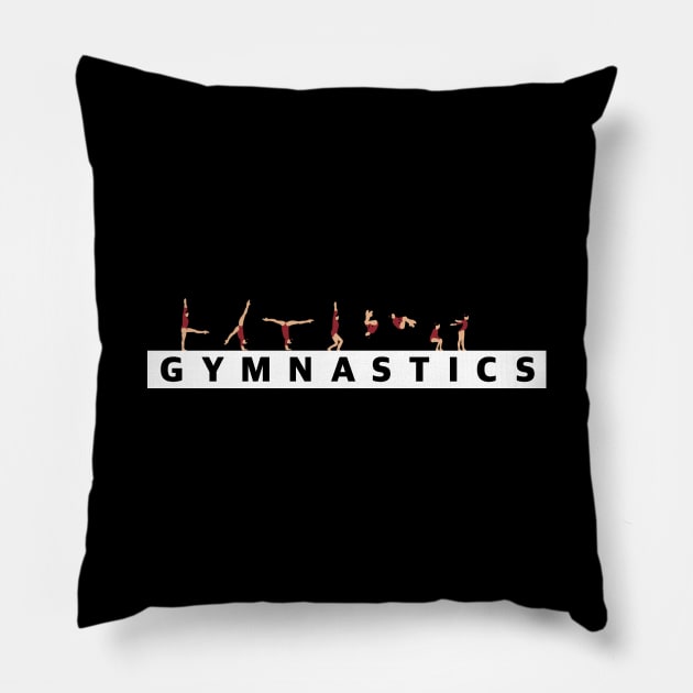 gymnastics beam Pillow by GymFan