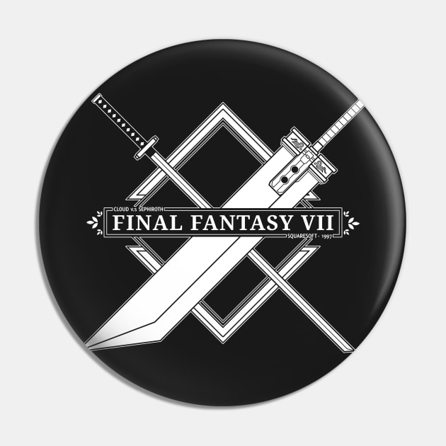 FINAL FANTASY VII Cloud v.s Sephiroth Pin by refritomix