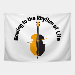 Bowing to the Rhythm of Life Cello Tapestry