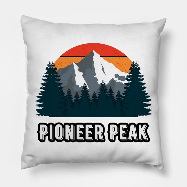 Pioneer Peak Pillow by Canada Cities