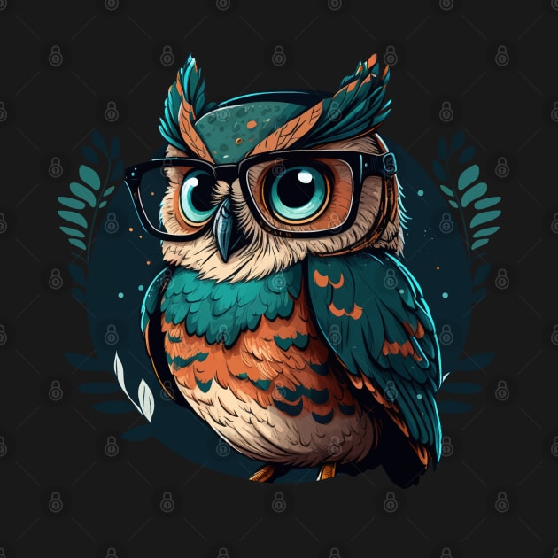 Hipster Owl by ExprEssie