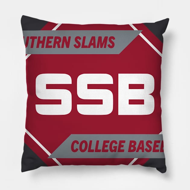 SSB Bama Main Logo Merch Pillow by Southern Slams