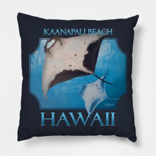 Kaanapali Beach Hawaii Manta Rays Sea Rays Ocean Pillow