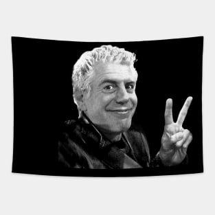 anthony bourdain peace Tapestry