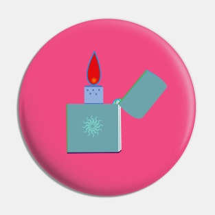 lighter and flame Pin