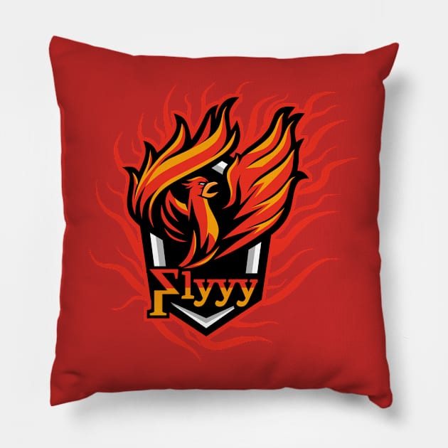 Flyyy by iRoc Omega ll Pillow by Worldly Things LLC.