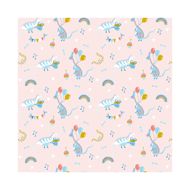 Pattern with dinosaurs by DanielK