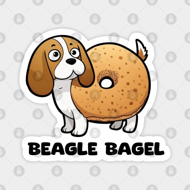 Beagle Bagel Magnet by TheUnknown93